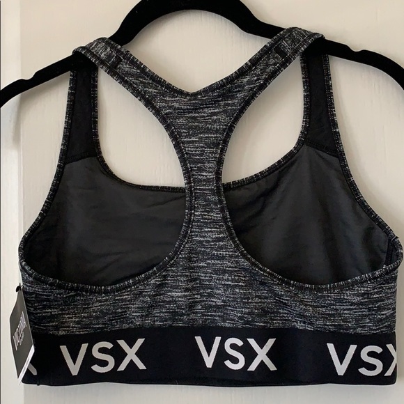 NWT VICTORIA’S SECRET VSX Marled Racerback Body-Wick Sports Bra - Picture 6 of 16